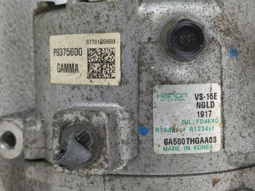 2019-2020 Kia Optima Air Conditioning A/c Ac Compressor Oem 1142567