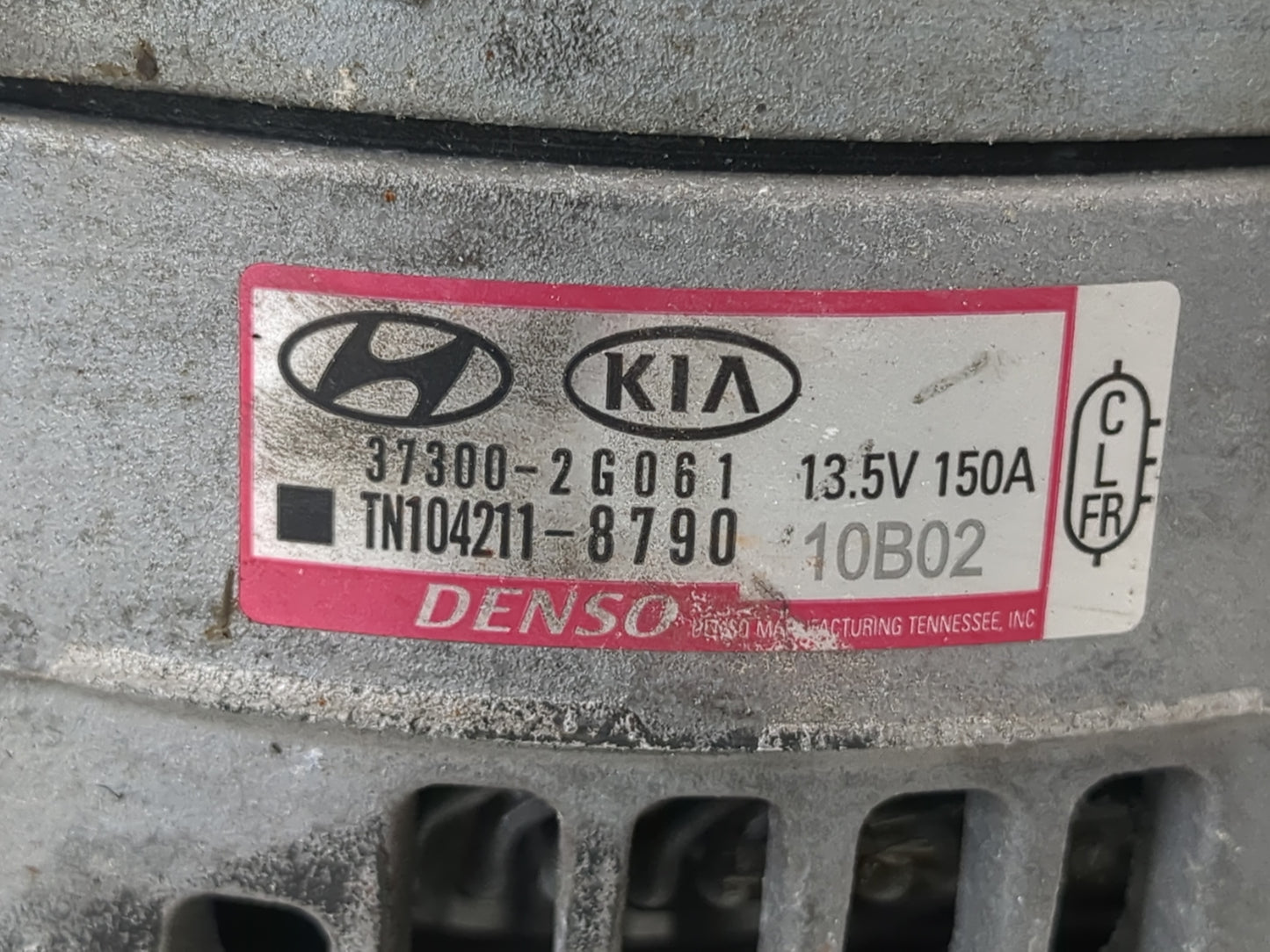 2016-2020 Kia Optima Alternator Replacement Generator Charging Assembly Engine OEM P/N:37300-2G061 Fits OEM Used Auto Parts 