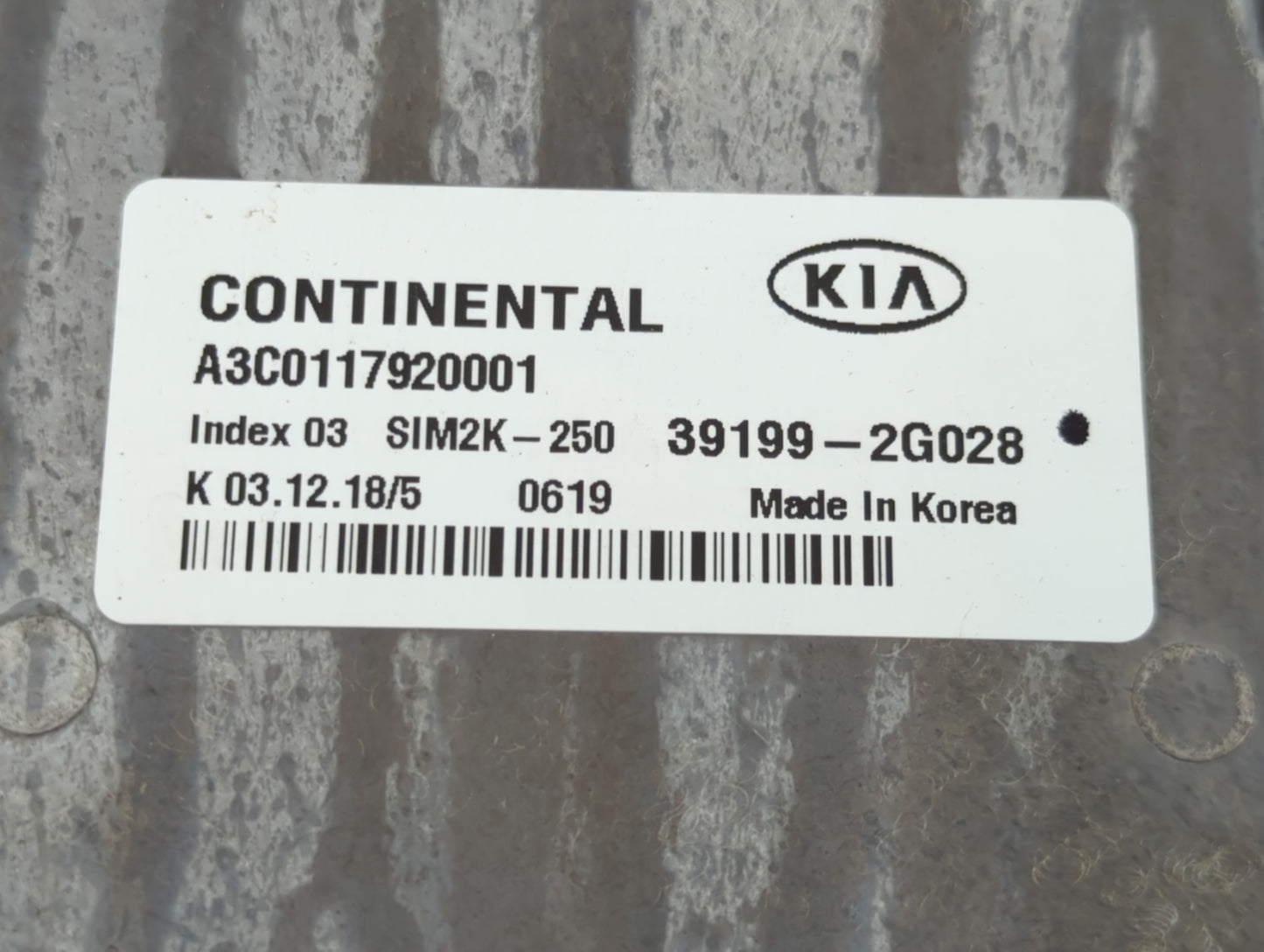 2019-2020 Kia Optima PCM Engine Control Computer ECU ECM PCU OEM P/N:39199-2G028 39171-2GJL5, 39170-2GJL5 Fits Fits 2019 202