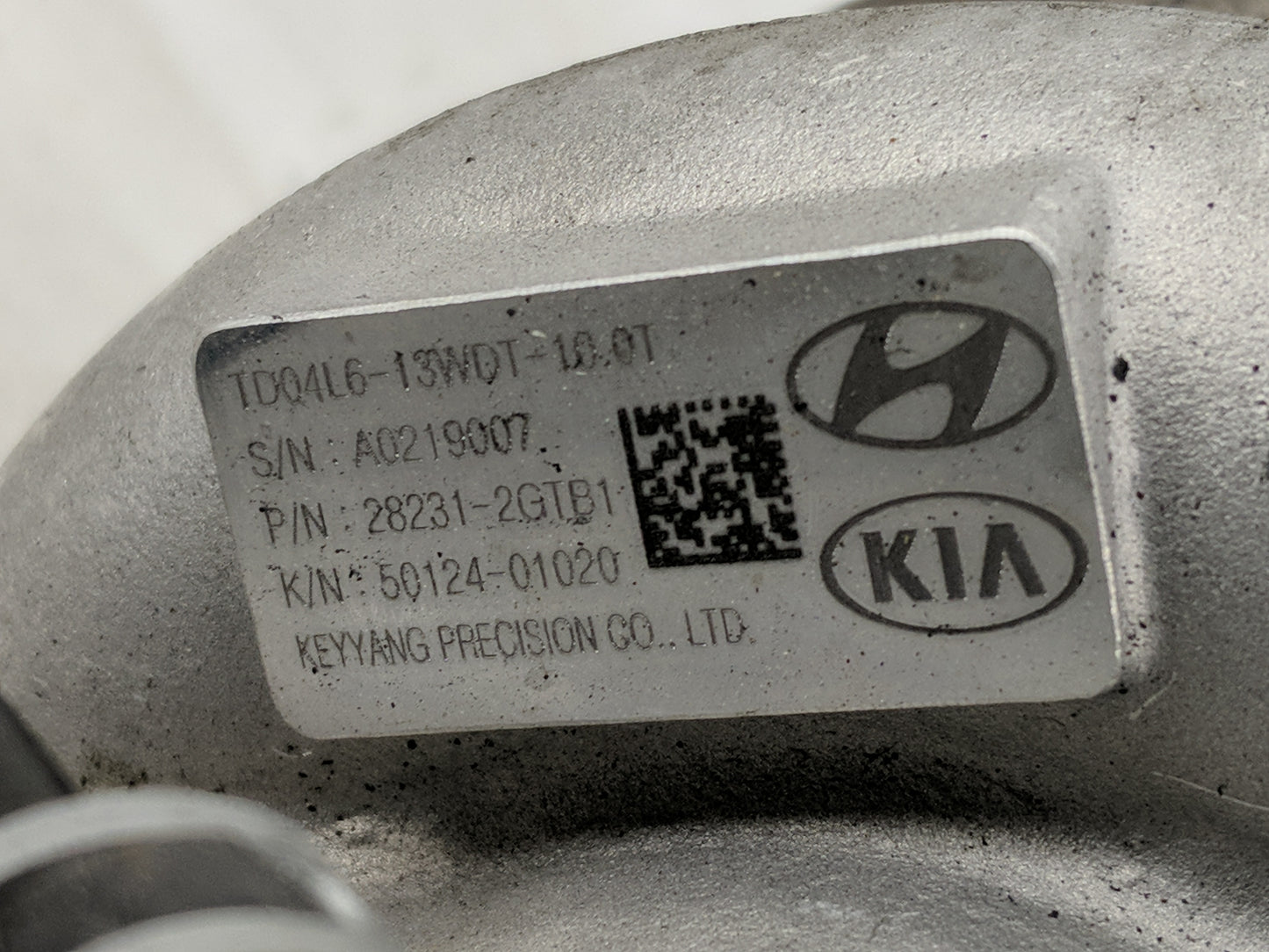 2016 Kia Optima Turbocharger Turbo Charger Super Charger Supercharger - Oemusedautoparts1.com