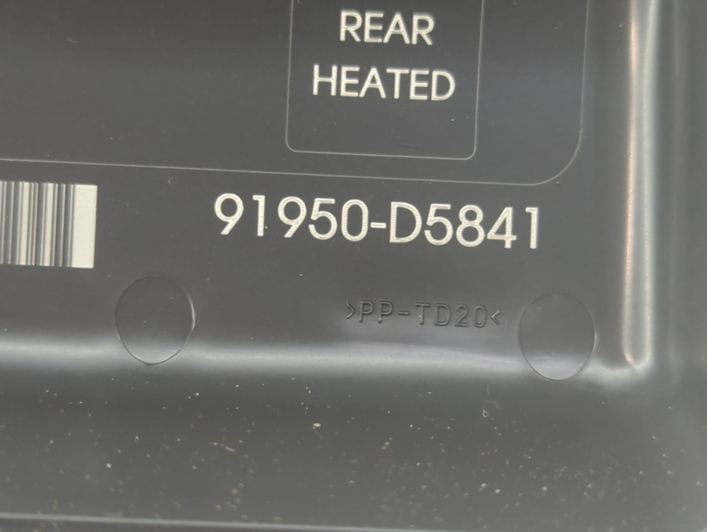 2016-2019 Kia Optima Fusebox Fuse Box Panel Relay Module P/N:91950-D5841 Fits Fits 2016 2017 2018 2019 OEM Used Auto Parts -