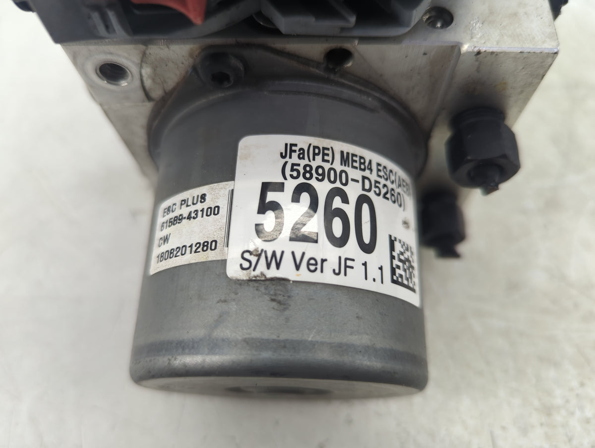 2019-2020 Kia Optima Anti-Lock Brake ABS Pump Module Actuator OEM P/N:61589-43100 58900-D5260 Fits Fits 2019 2020 OEM Used A