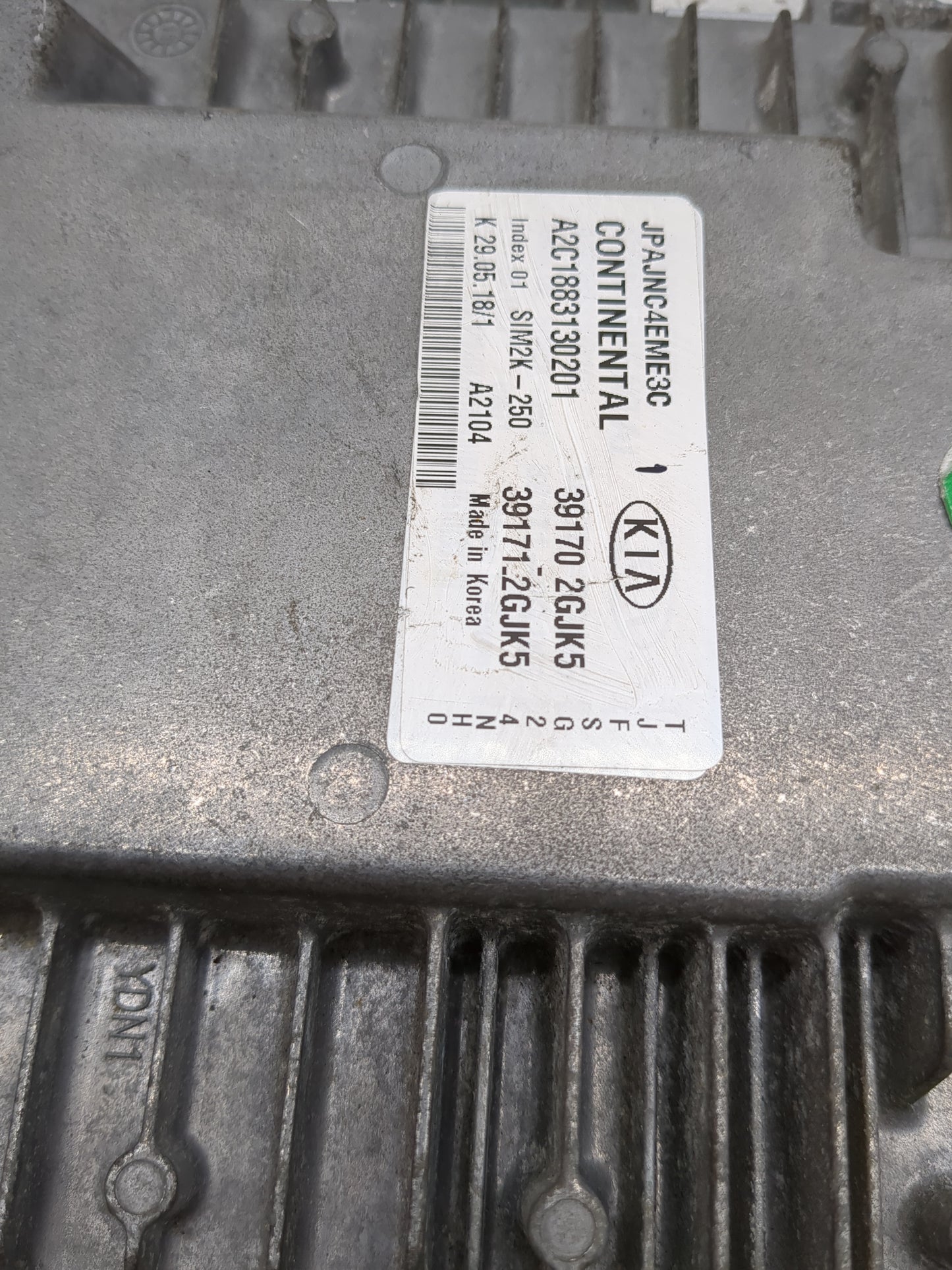 2019-2020 Kia Optima PCM Engine Control Computer ECU ECM PCU OEM P/N:39170-2GJK5 39171-2GJK5, A2C18831302O1 Fits Fits 2019 2