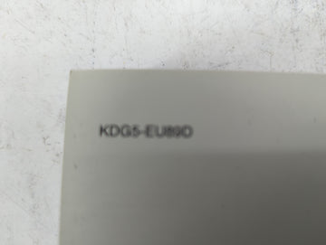 2019 Kia Optima Owners Manual Book Guide P/N:KDG5-EU89D OEM Used Auto Parts