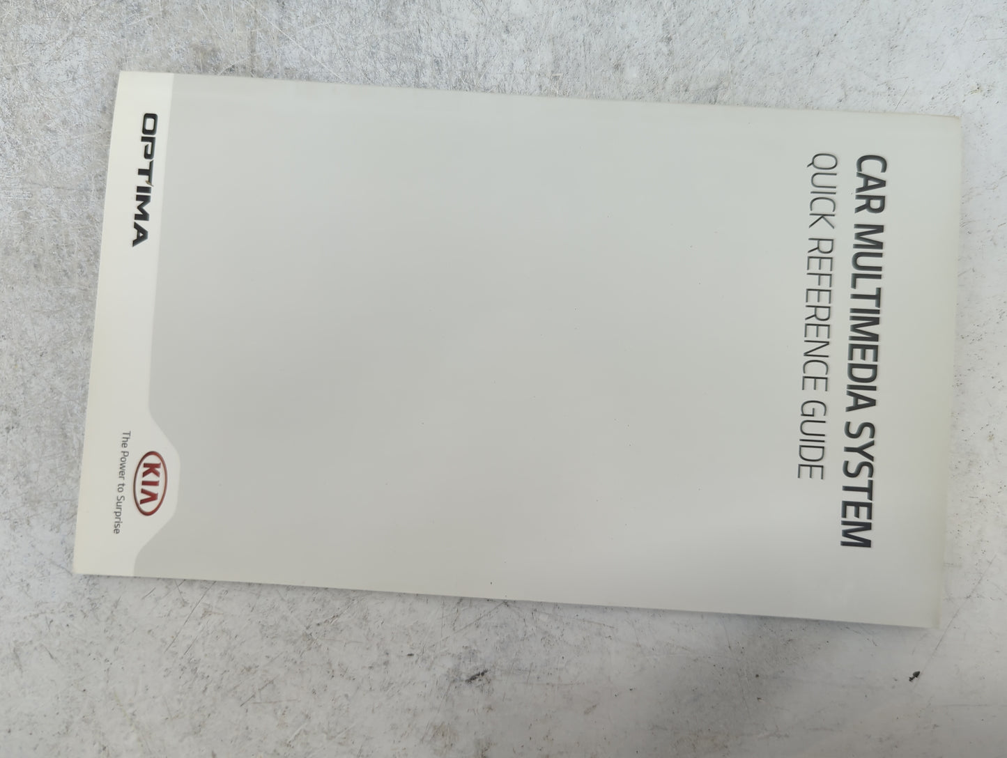 2019 Kia Optima Owners Manual Book Guide P/N:KDG5-EU89D OEM Used Auto Parts - Oemusedautoparts1.com