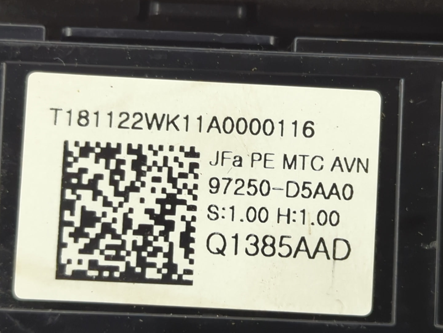2019-2020 Kia Optima Climate Control Module Temperature AC/Heater Replacement P/N:97250-D5AA0 Fits Fits 2019 2020 OEM Used A