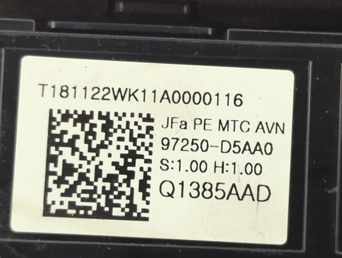 2019-2020 Kia Optima Climate Control Module Temperature AC/Heater Replacement P/N:97250-D5AA0 Fits Fits 2019 2020 OEM Used A