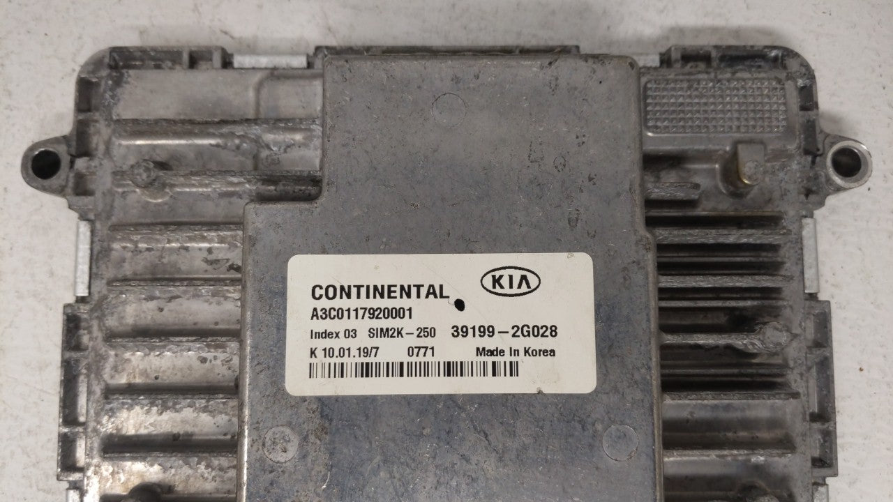 2019 Kia Optima PCM Engine Control Computer ECU ECM PCU OEM P/N:39199-2G028 39170-2GJK5, 39171-2GJK5 Fits OEM Used Auto Part