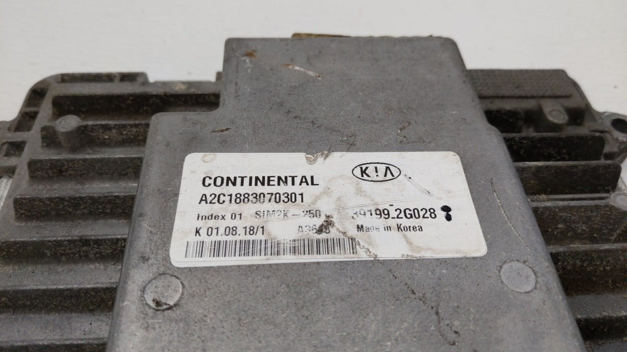 2019 Kia Optima PCM Engine Control Computer ECU ECM PCU OEM P/N:39199-2G028 Fits OEM Used Auto Parts - Oemusedautoparts1.com