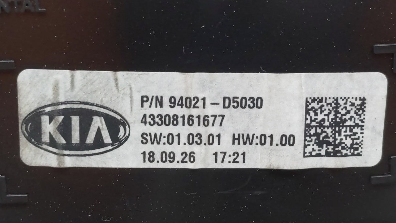 2019 Kia Optima Instrument Cluster Speedometer Gauges P/N:94021-D5030 94021D5030 Fits OEM Used Auto Parts - Oemusedautoparts