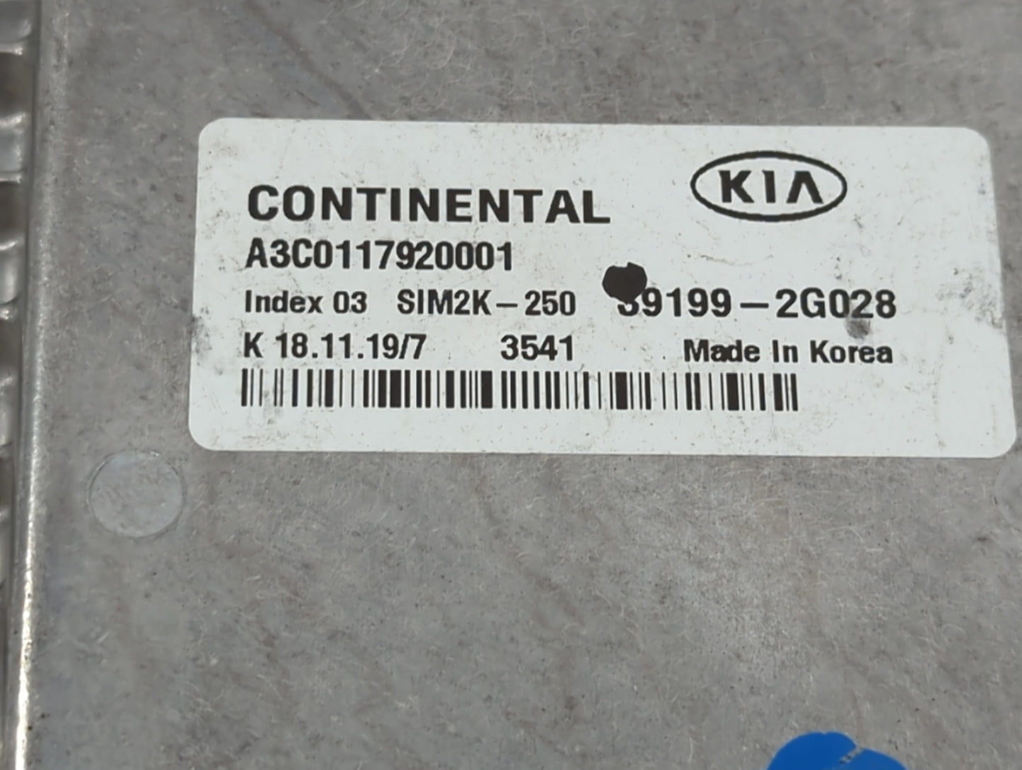 2019 Kia Optima PCM Engine Control Computer ECU ECM PCU OEM P/N:39171-2GJK5 39170-2GJK5, 39199-2G028 Fits OEM Used Auto Part