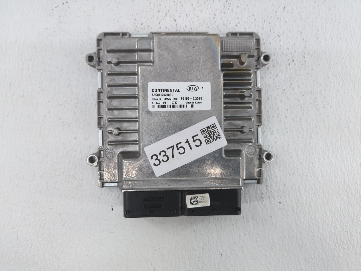 2019 Kia Optima PCM Engine Control Computer ECU ECM PCU OEM P/N:39199-2G028 39170-2GJK0, 39171-2GJK0 Fits OEM Used Auto Part