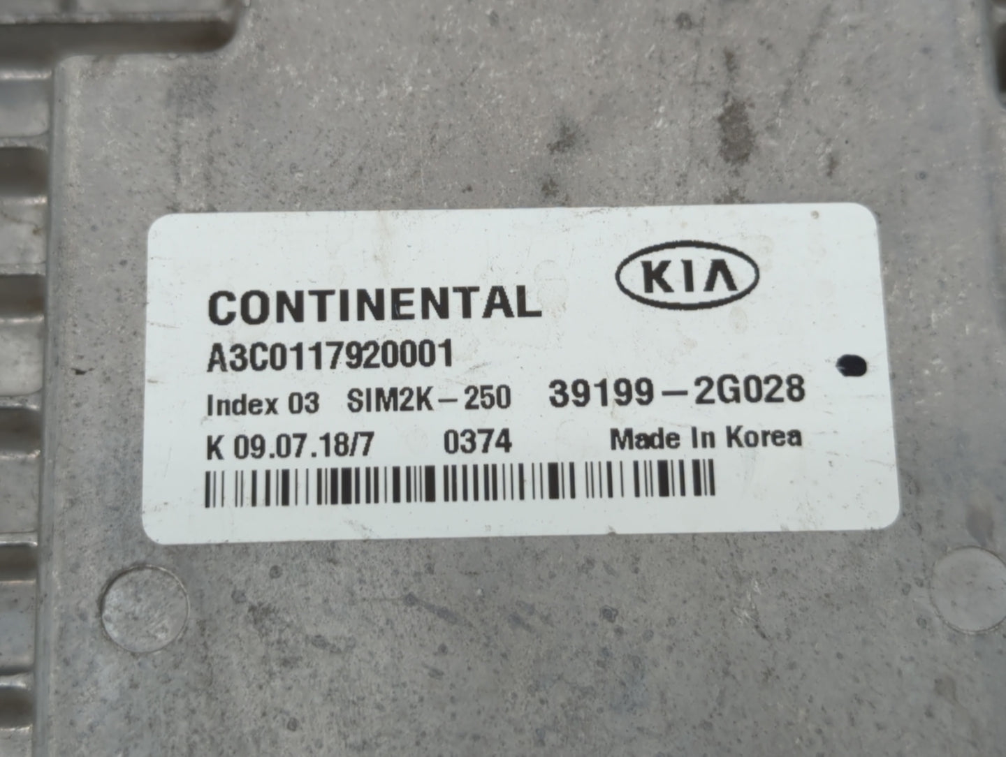 2019-2020 Kia Optima PCM Engine Control Computer ECU ECM PCU OEM P/N:39199-2G028 39171-2GJK5, 39170-2GJK5 Fits Fits 2019 202