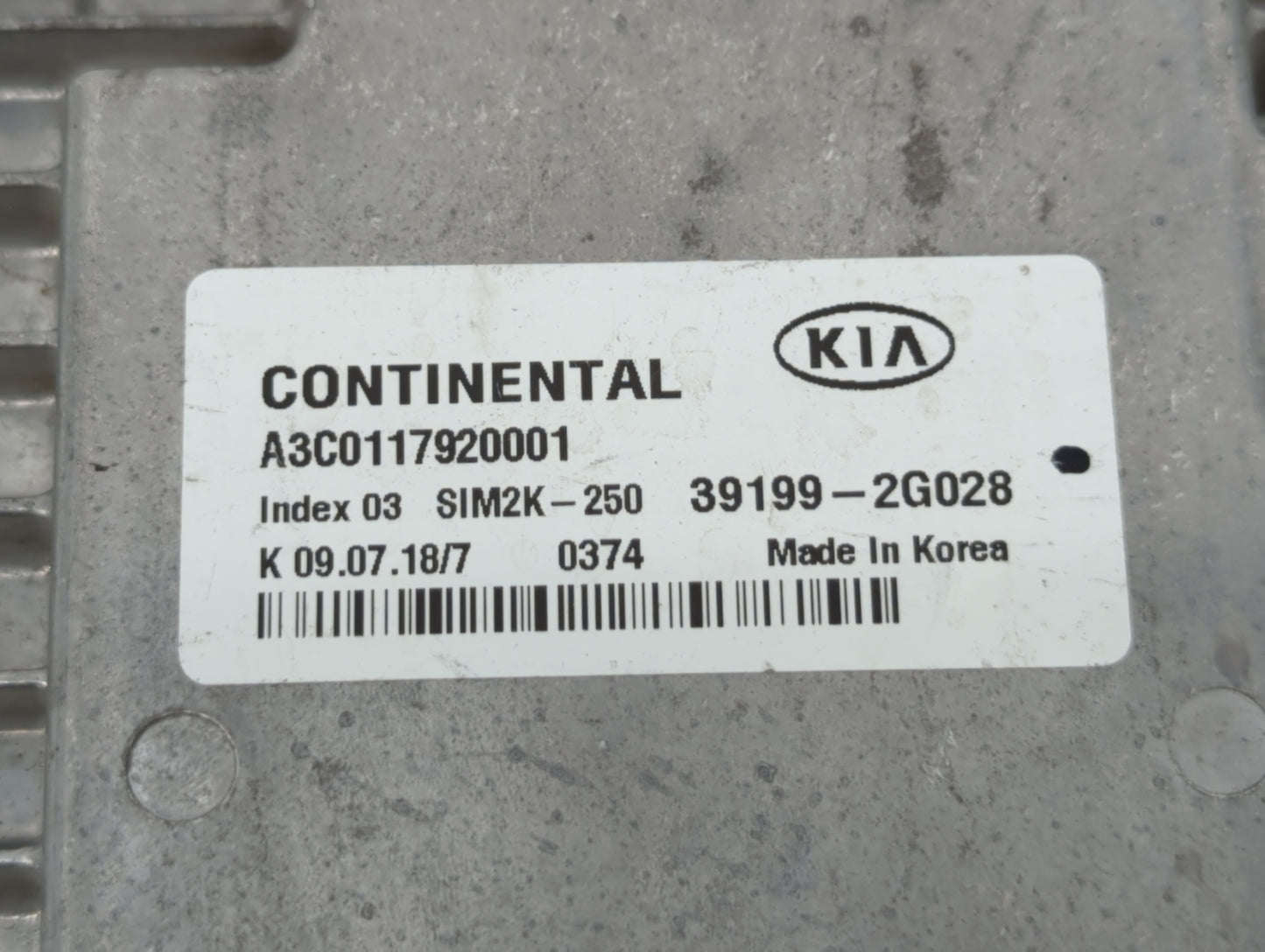 2019-2020 Kia Optima PCM Engine Control Computer ECU ECM PCU OEM P/N:39199-2G028 39171-2GJK5, 39170-2GJK5 Fits Fits 2019 202