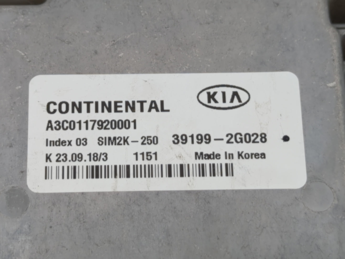 2019-2020 Kia Optima PCM Engine Control Computer ECU ECM PCU OEM P/N:39199-2G028 39171-2GJK5, 39170-2GJK5 Fits Fits 2019 202