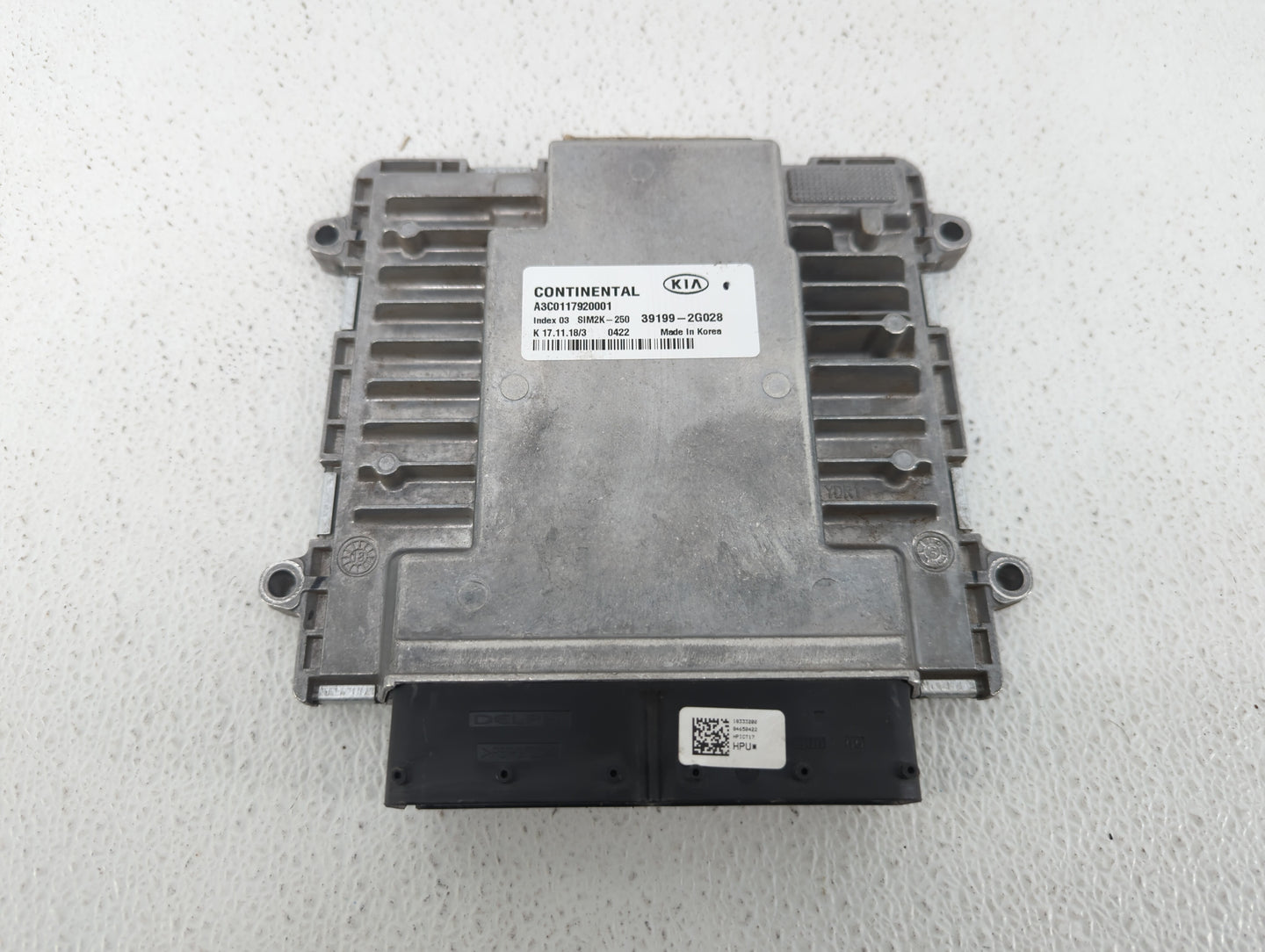 2019-2020 Kia Optima PCM Engine Control Computer ECU ECM PCU OEM P/N:39199-2G028 Fits Fits 2019 2020 OEM Used Auto Parts - O