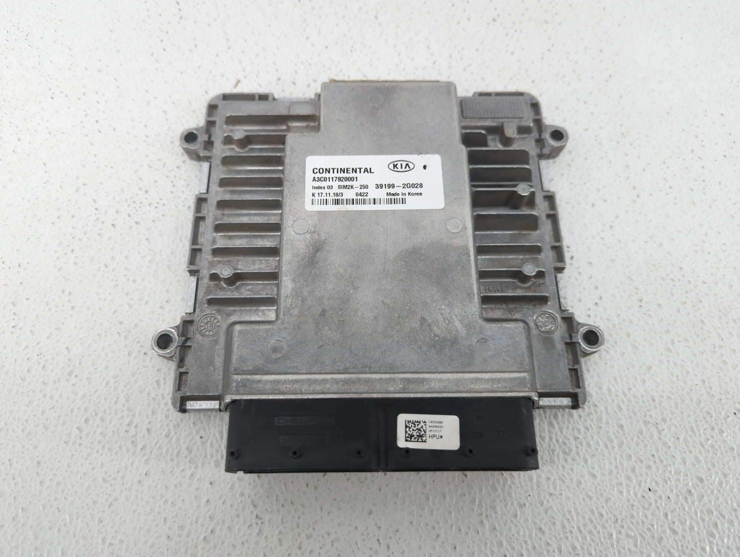 2019-2020 Kia Optima PCM Engine Control Computer ECU ECM PCU OEM P/N:39199-2G028 Fits Fits 2019 2020 OEM Used Auto Parts - O