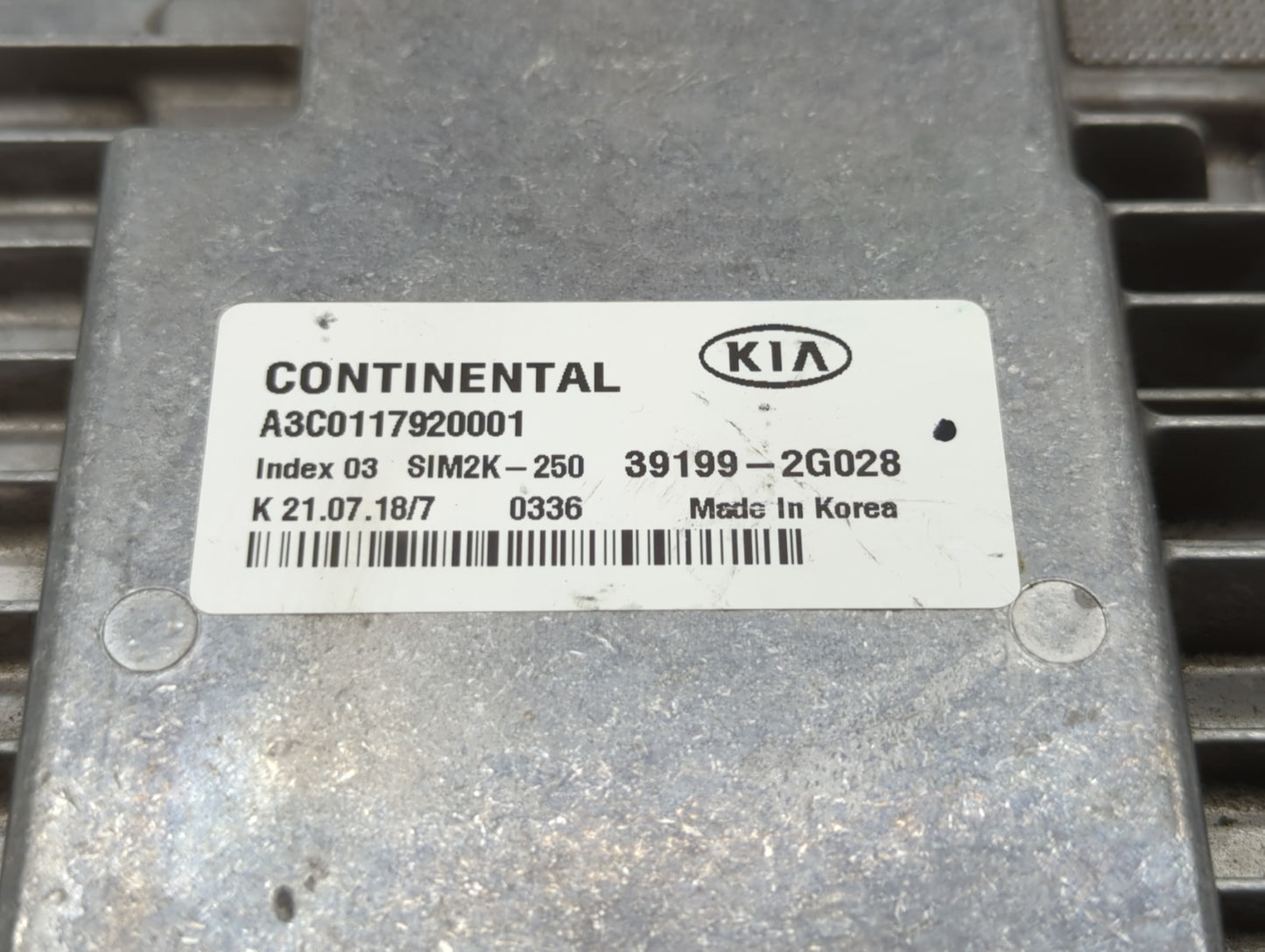 2019-2020 Kia Optima PCM Engine Control Computer ECU ECM PCU OEM P/N:39199-2G028 Fits Fits 2019 2020 OEM Used Auto Parts - O