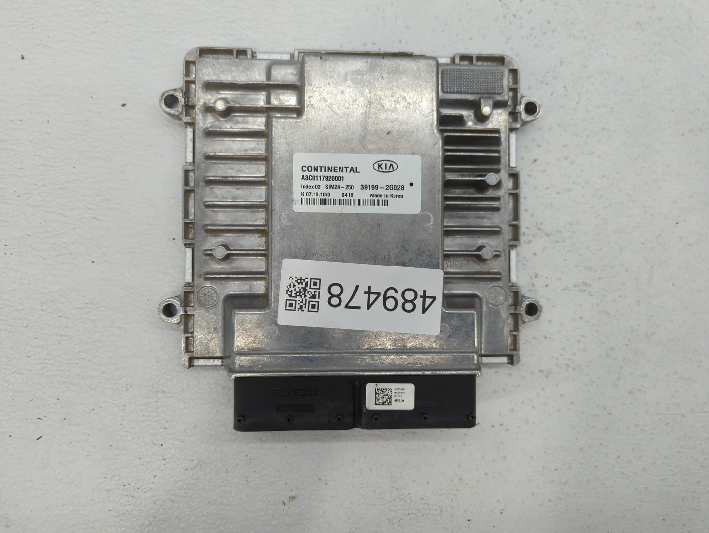 2019-2020 Kia Optima PCM Engine Control Computer ECU ECM PCU OEM P/N:39199-2G028 Fits Fits 2019 2020 OEM Used Auto Parts - O