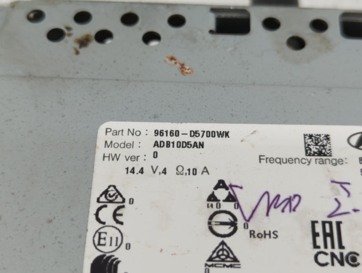 2017-2019 Kia Optima Radio AM FM Cd Player Receiver Replacement P/N:96160-D5700WK Fits Fits 2017 2018 2019 OEM Used Auto Par
