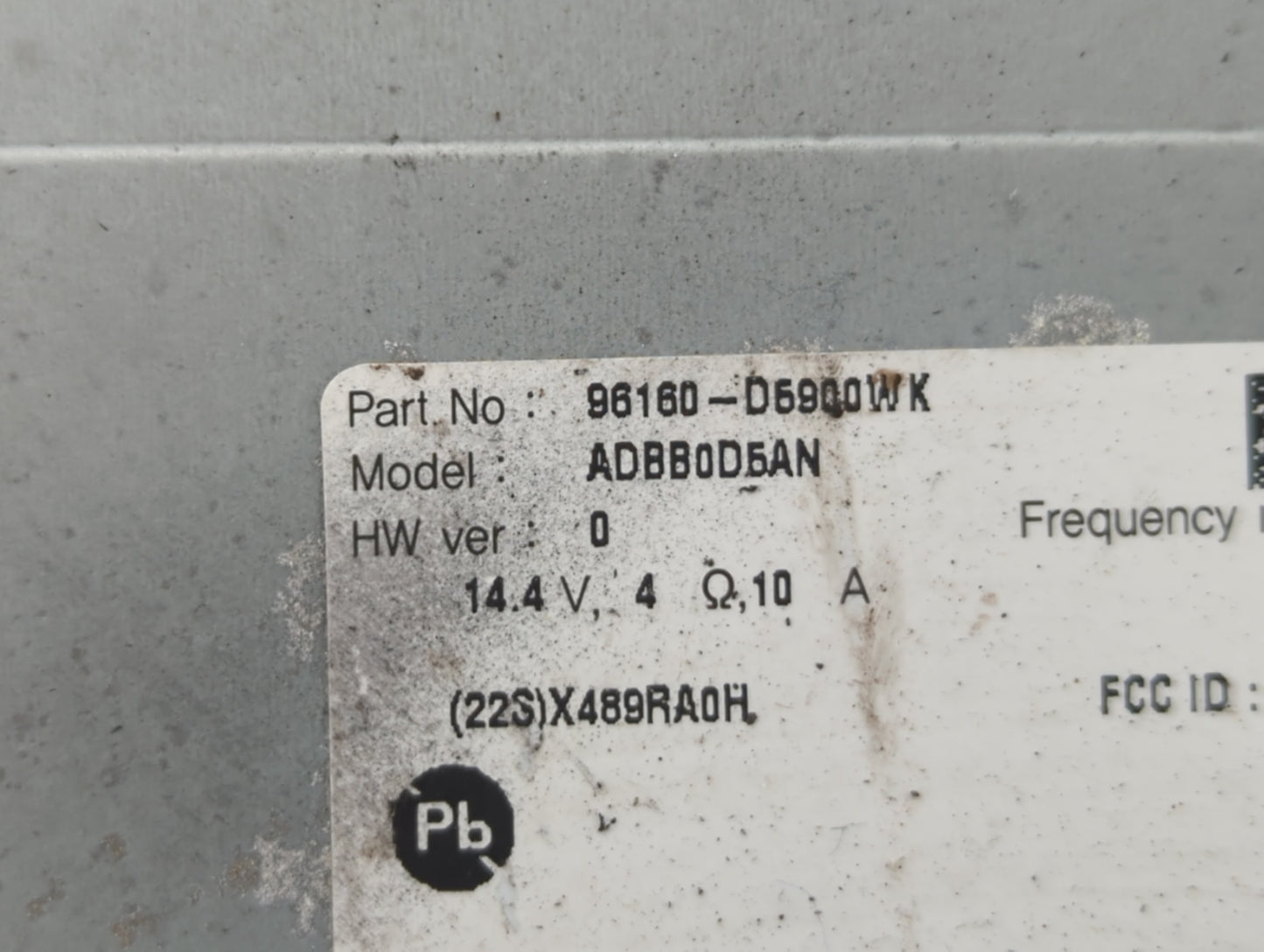 2017-2019 Kia Optima Radio AM FM Cd Player Receiver Replacement P/N:ADBBDD5AN 96160-D6900WK Fits Fits 2017 2018 2019 OEM Use