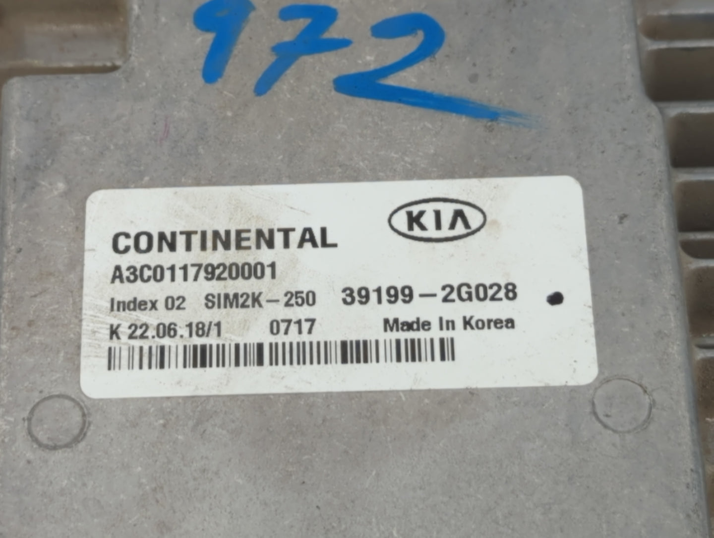 2019-2020 Kia Optima PCM Engine Control Computer ECU ECM PCU OEM P/N:39199-2G028 Fits Fits 2019 2020 OEM Used Auto Parts - O