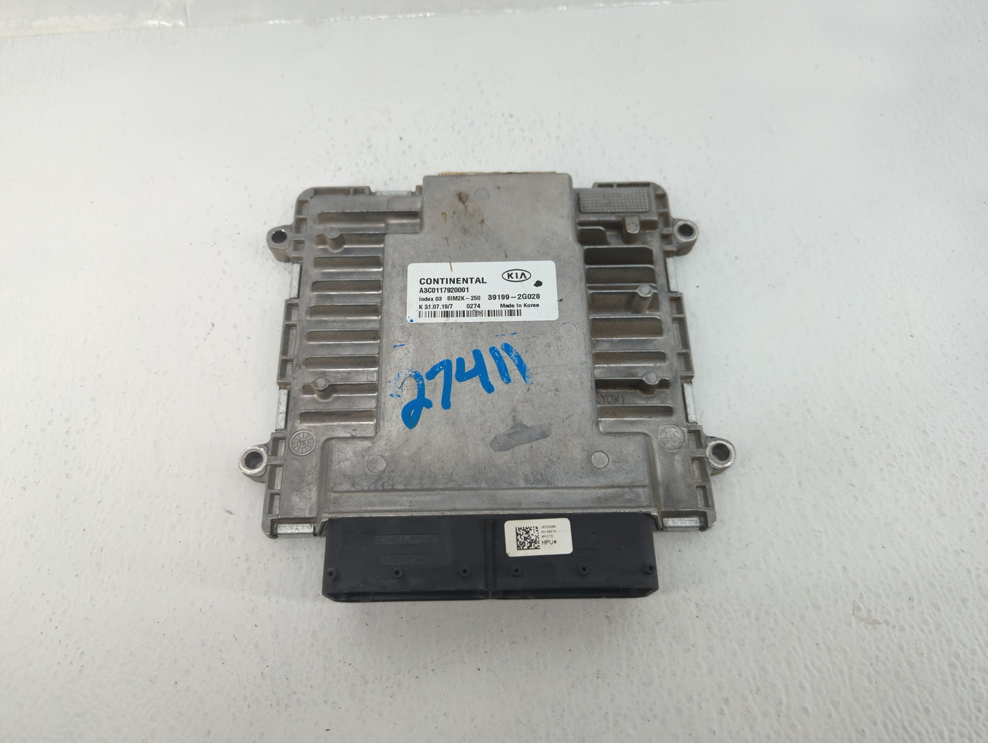 2019-2020 Kia Optima PCM Engine Control Computer ECU ECM PCU OEM P/N:39199-2G028 Fits Fits 2019 2020 OEM Used Auto Parts - O