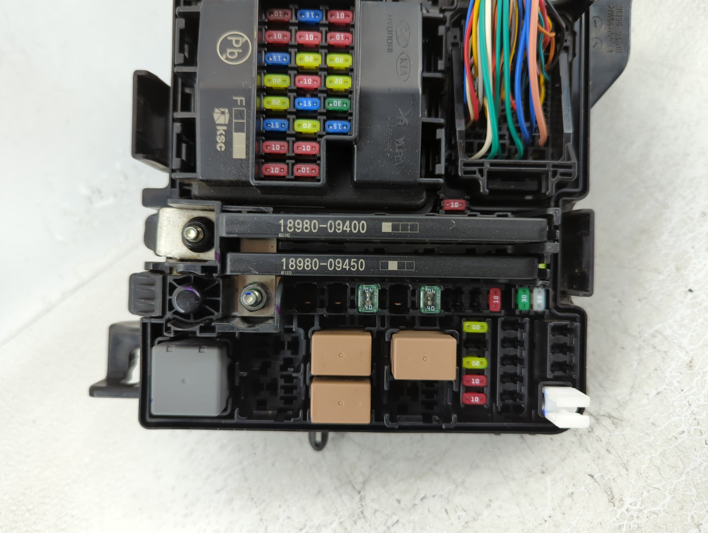2016-2019 Kia Optima Fusebox Fuse Box Panel Relay Module P/N:91950-D5822 91230D5070JA Fits Fits 2016 2017 2018 2019 OEM Used