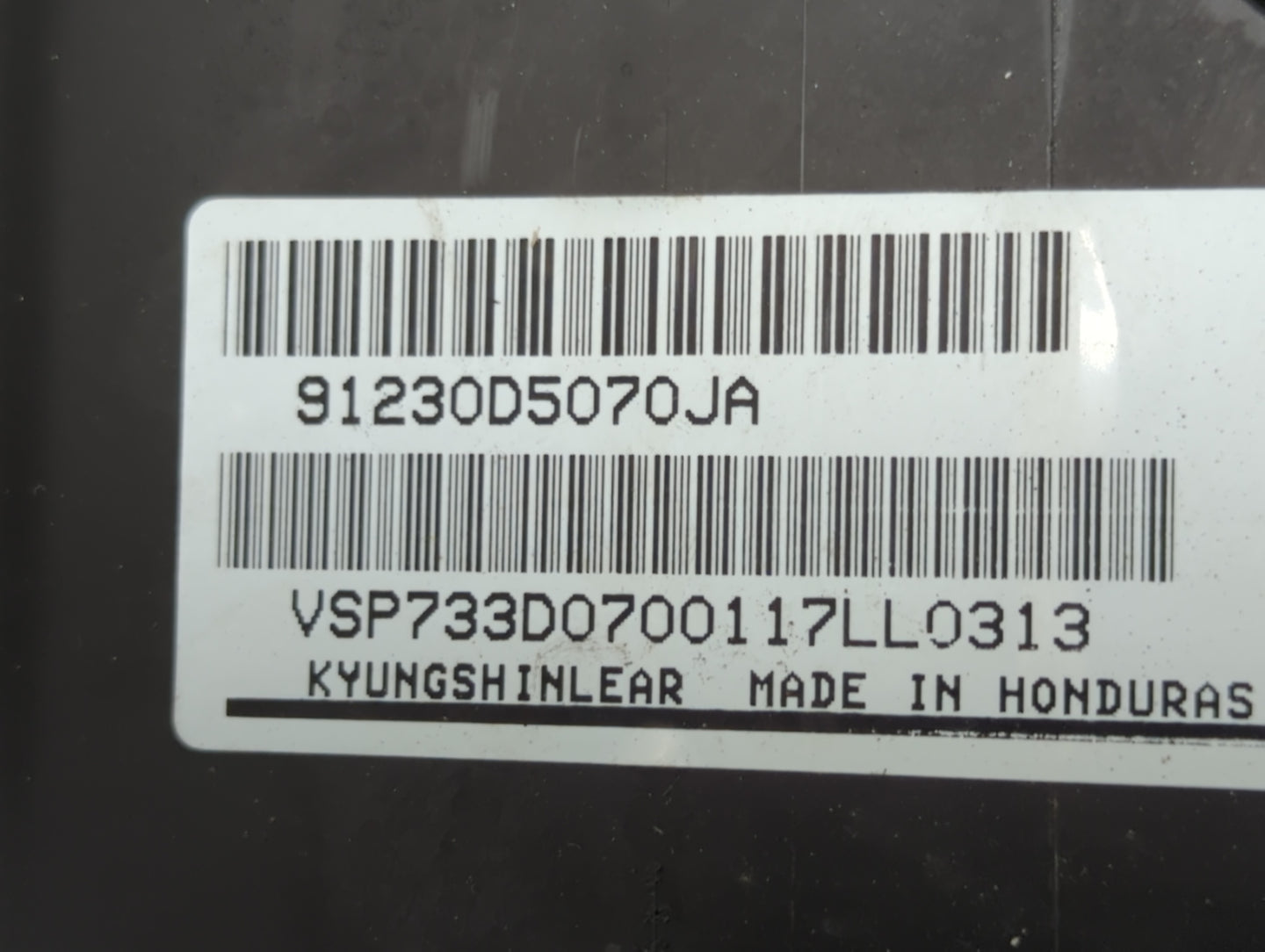 2016-2019 Kia Optima Fusebox Fuse Box Panel Relay Module P/N:91950-D5822 91230D5070JA Fits Fits 2016 2017 2018 2019 OEM Used