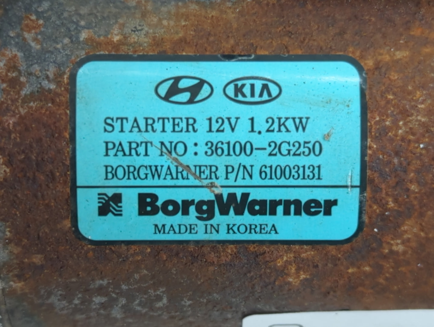 2016-2020 Kia Optima Car Starter Motor Solenoid OEM P/N:36100-2G250 Fits Fits 2015 2016 2017 2018 2019 2020 OEM Used Auto Pa