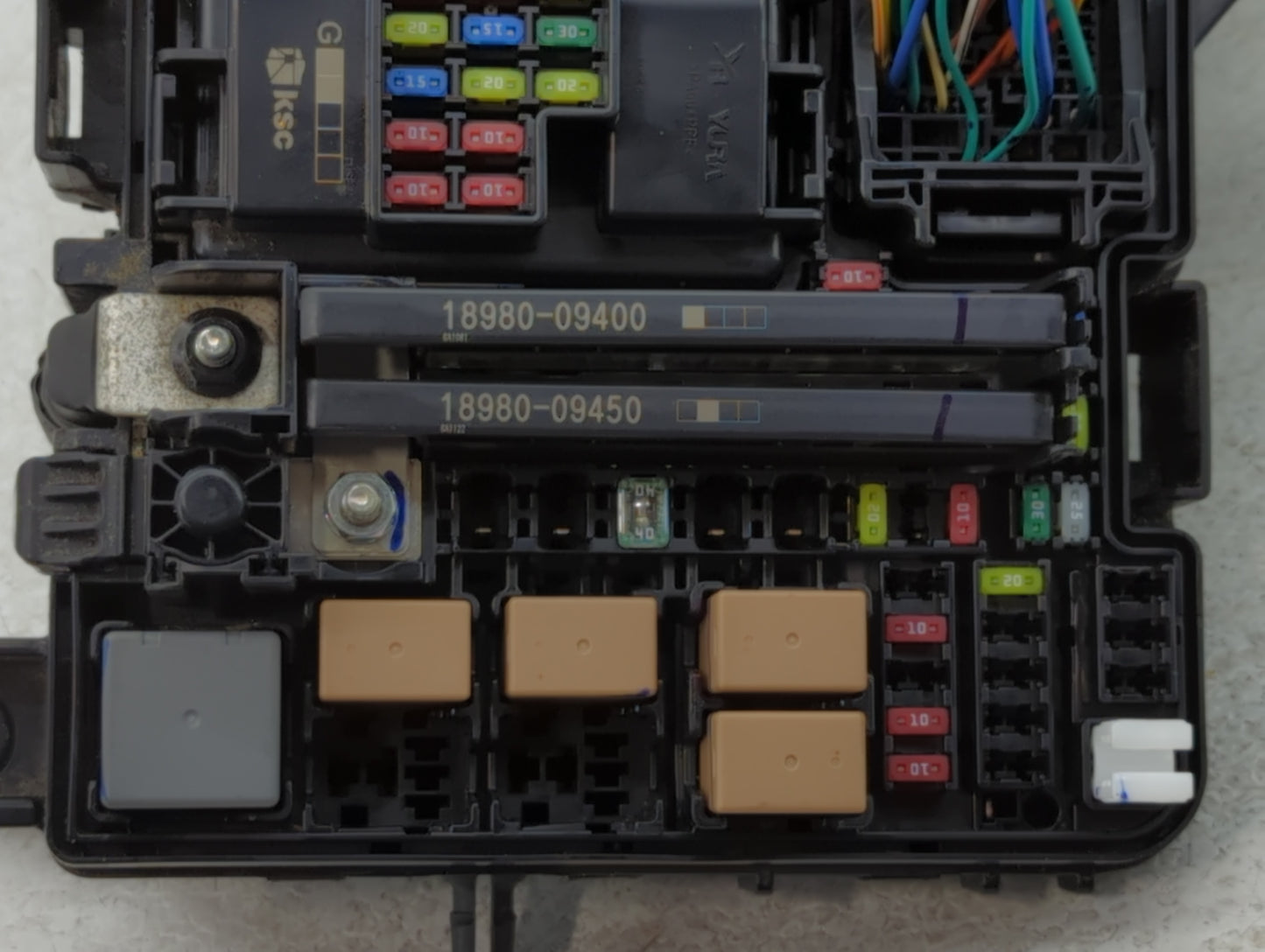 2016-2019 Kia Optima Fusebox Fuse Box Panel Relay Module P/N:TQ91700D5210JA Fits Fits 2016 2017 2018 2019 OEM Used Auto Part