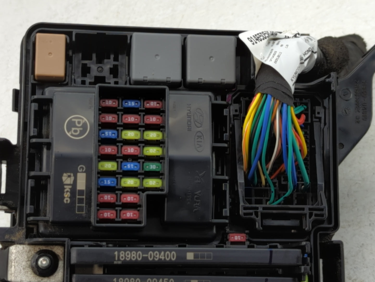 2016-2019 Kia Optima Fusebox Fuse Box Panel Relay Module P/N:TQ91700D5210JA Fits Fits 2016 2017 2018 2019 OEM Used Auto Part