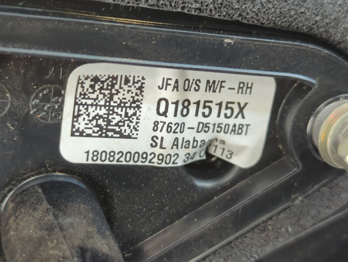 2016-2020 Kia Optima Passenger Side View Mirror - Right Door Mirror OEM Used - Oemusedautoparts1.com