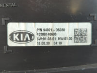 2019-2020 Kia Optima Instrument Cluster Speedometer Gauges P/N:433081378682 94021-D5030 Fits Fits 2019 2020 OEM Used Auto Pa