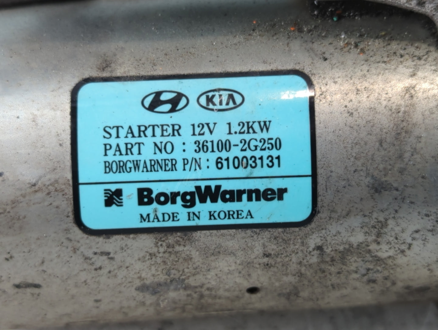 2016-2020 Kia Optima Car Starter Motor Solenoid OEM P/N:36100-2G250 Fits Fits 2015 2016 2017 2018 2019 2020 OEM Used Auto Pa
