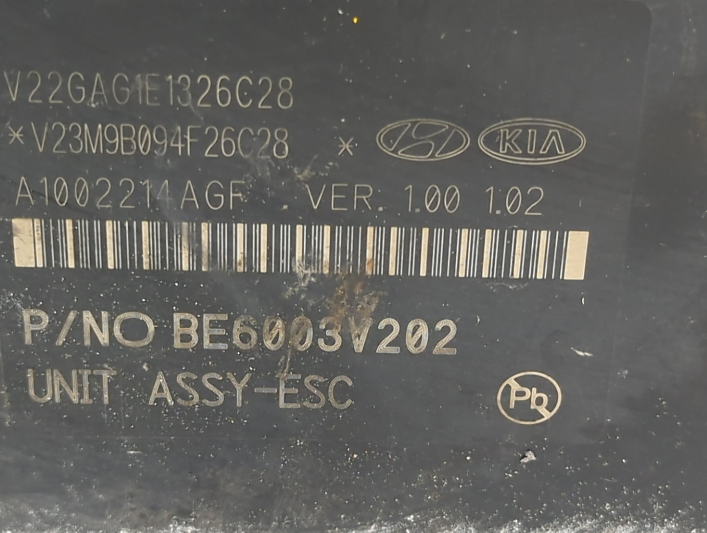 2018-2019 Kia Rio ABS Pump Control Module Replacement P/N:58920-H9220 BE6003V202 Fits Fits 2018 2019 OEM Used Auto Parts - O
