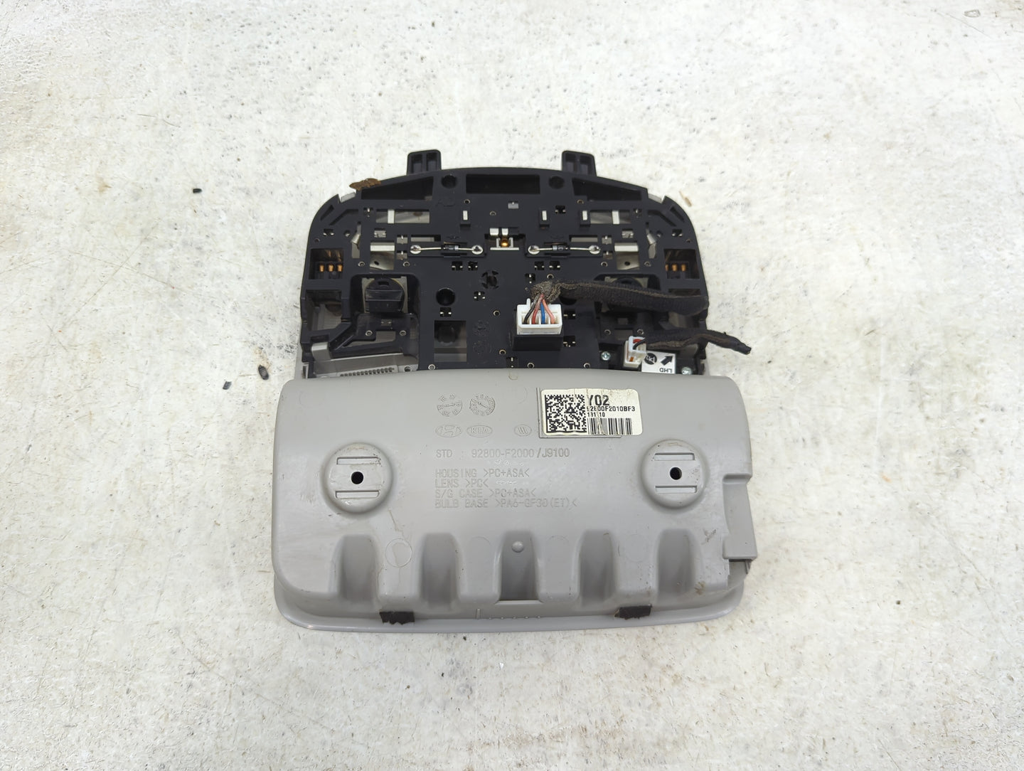 2019 Kia Rio Overhead Roof Console - Oemusedautoparts1.com