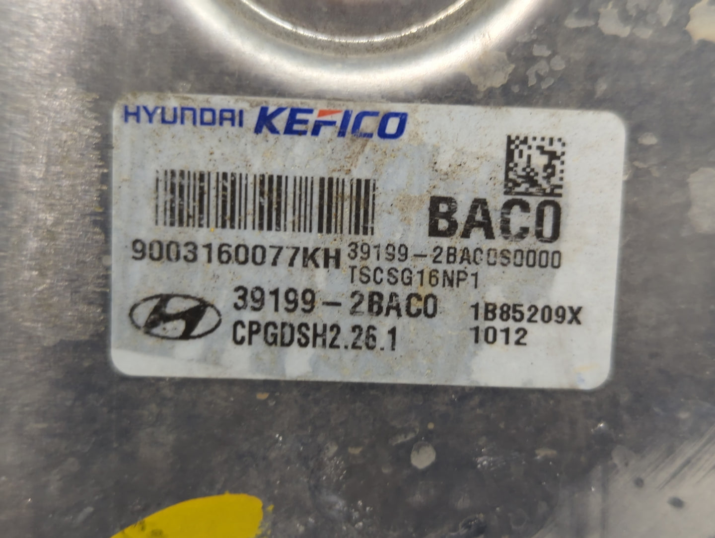 2018-2019 Kia Rio PCM Engine Control Computer ECU ECM PCU OEM P/N:39199-2BAC0 Fits Fits 2018 2019 OEM Used Auto Parts - Oemu