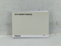 2019 Kia Rio Owners Manual Book Guide P/N:H9S5-EE80A OEM Used Auto Parts - Oemusedautoparts1.com