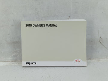 2019 Kia Rio Owners Manual Book Guide P/N:H9S5-EE80A OEM Used Auto Parts - Oemusedautoparts1.com