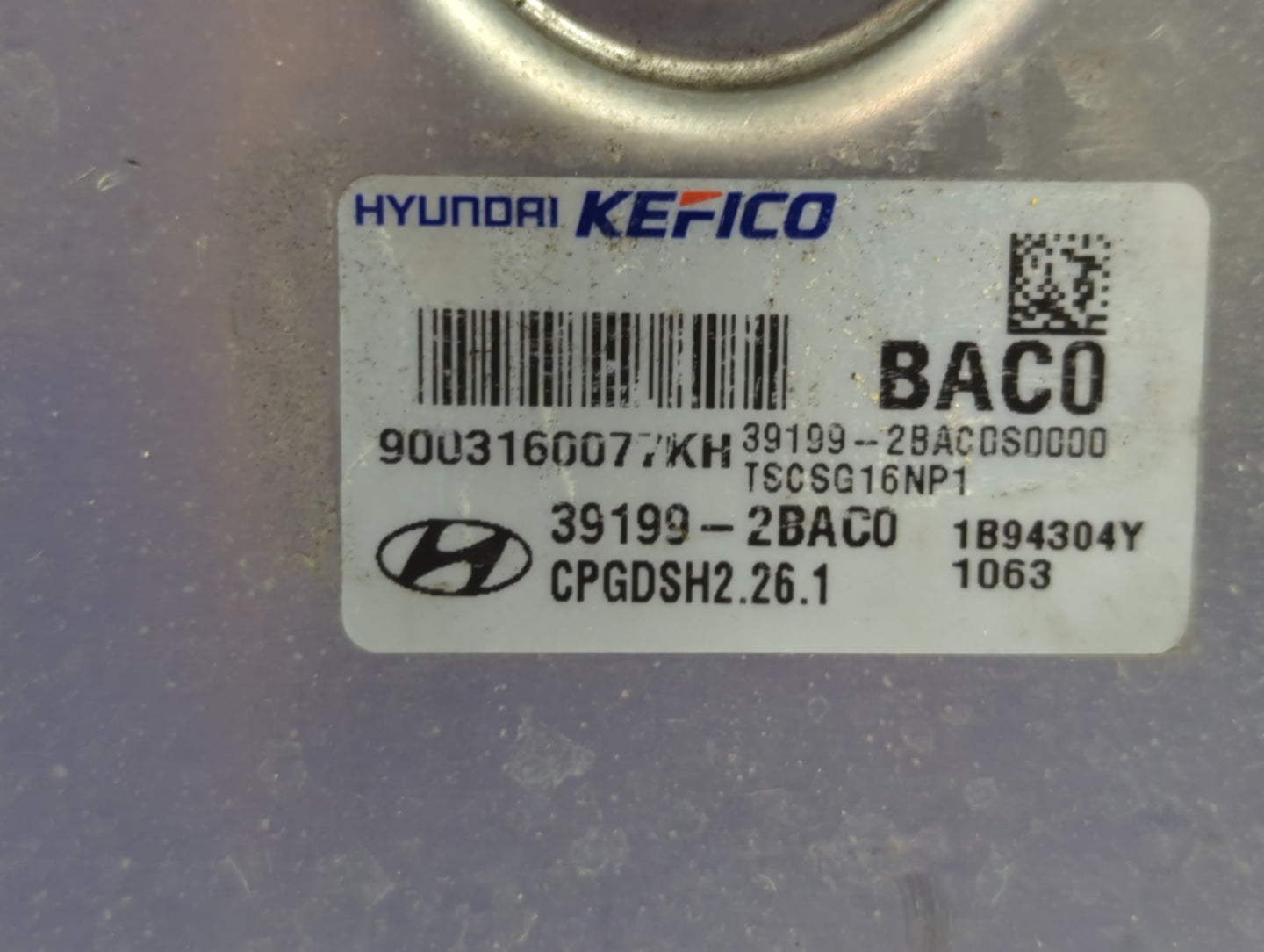 2018-2019 Kia Rio PCM Engine Control Computer ECU ECM PCU OEM P/N:39199-2BAC0 Fits Fits 2018 2019 OEM Used Auto Parts - Oemu