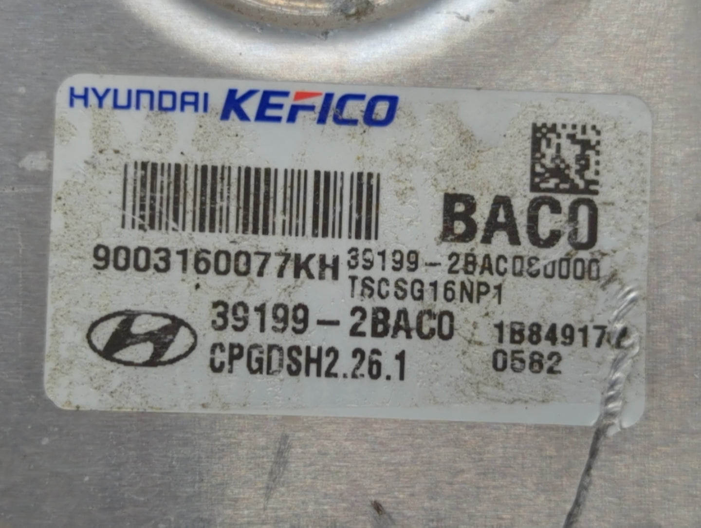 2018-2019 Kia Rio PCM Engine Control Computer ECU ECM PCU OEM P/N:39199-2BACD Fits Fits 2018 2019 OEM Used Auto Parts - Oemu