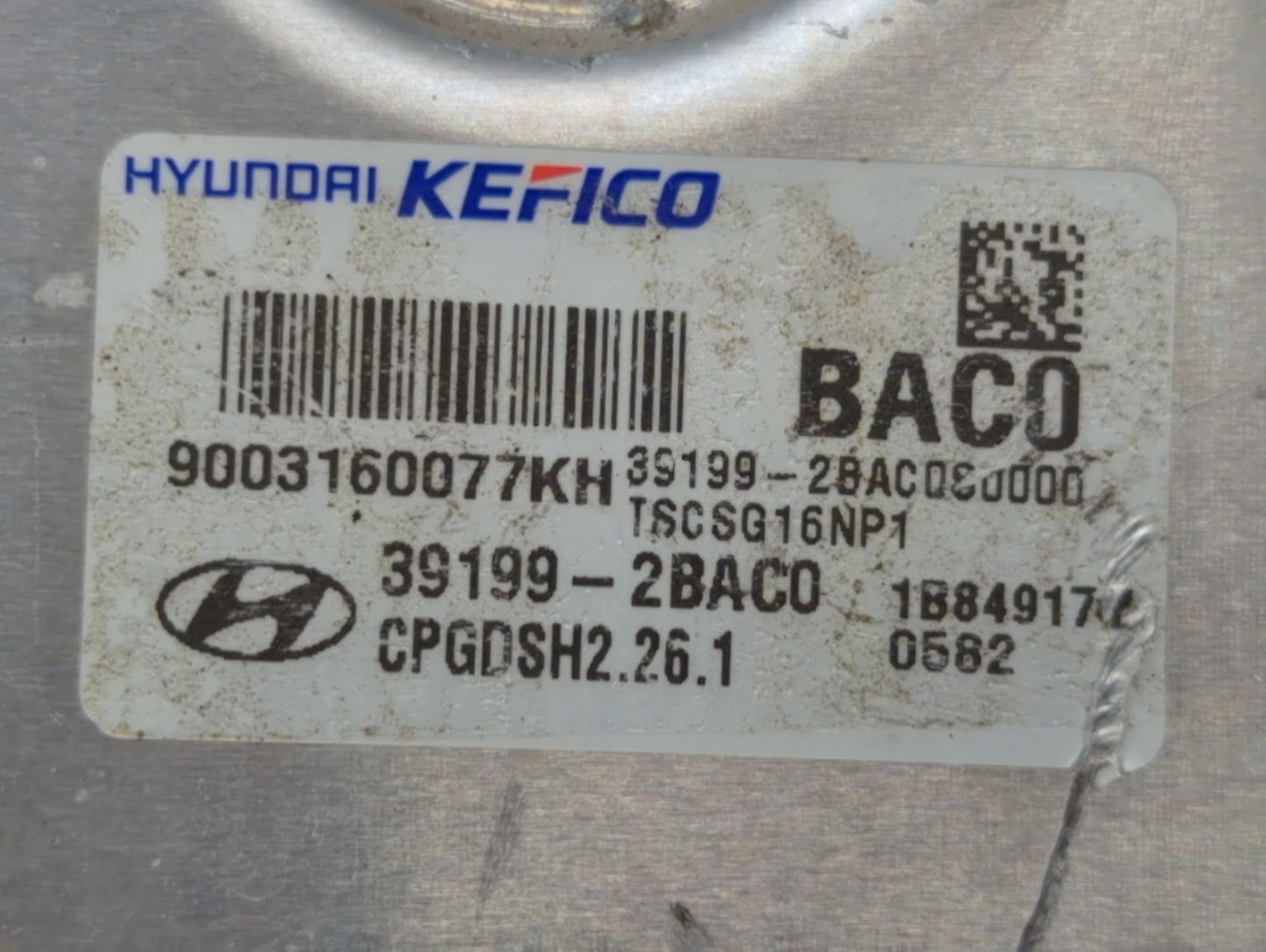 2018-2019 Kia Rio PCM Engine Control Computer ECU ECM PCU OEM P/N:39199-2BACD Fits Fits 2018 2019 OEM Used Auto Parts - Oemu