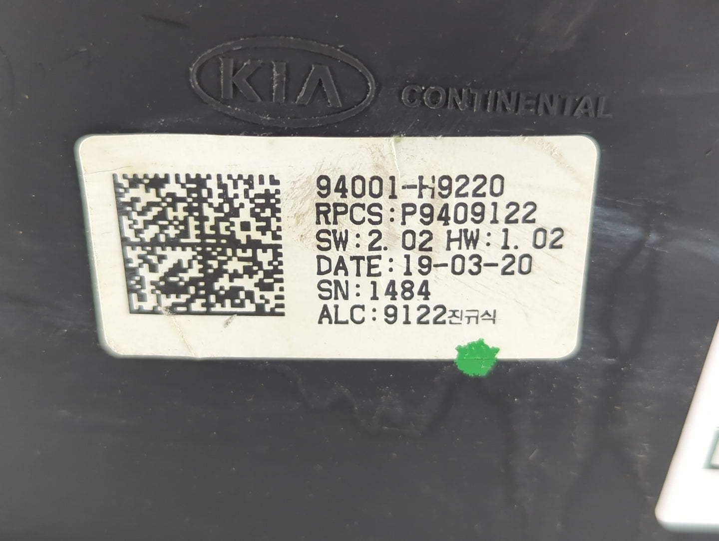 2018-2019 Kia Rio Instrument Cluster Speedometer Gauges P/N:94001-H9220 Fits Fits 2018 2019 OEM Used Auto Parts - Oemusedaut