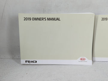 2019 Kia Rio Owners Manual Book Guide P/N:H9S5-EE95C OEM Used Auto Parts