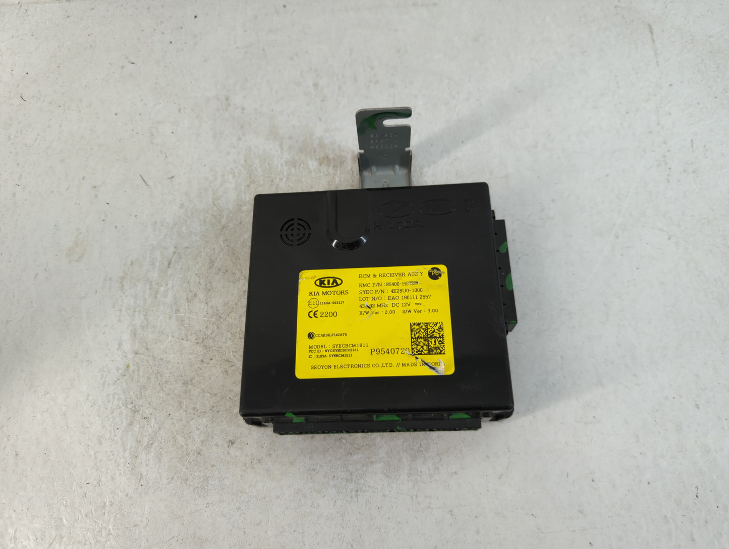 2018-2019 Kia Rio PCM Engine Control Computer ECU ECM PCU OEM P/N:4E28U0-1000 95400-HS720 Fits Fits 2018 2019 OEM Used Auto 