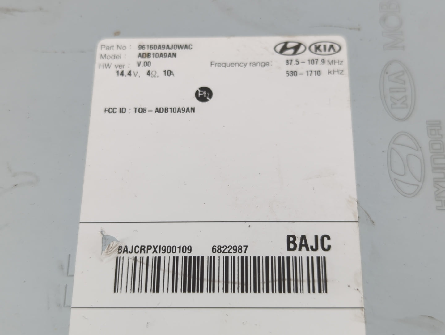 2019-2020 Kia Sedona Am Fm Cd Player Radio Receiver - Oemusedautoparts1.com