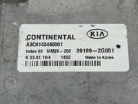 2019-2020 Kia Sorento PCM Engine Control Computer ECU ECM PCU OEM P/N:39199-2G051 Fits Fits 2019 2020 OEM Used Auto Parts - 