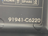 2019 Kia Sorento Fusebox Fuse Box Panel Relay Module P/N:91941-C6220 Fits OEM Used Auto Parts - Oemusedautoparts1.com