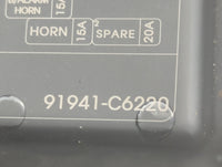 2019-2020 Kia Sorento Fusebox Fuse Box Panel Relay Module P/N:91941-C6220 Fits Fits 2019 2020 OEM Used Auto Parts - Oemuseda